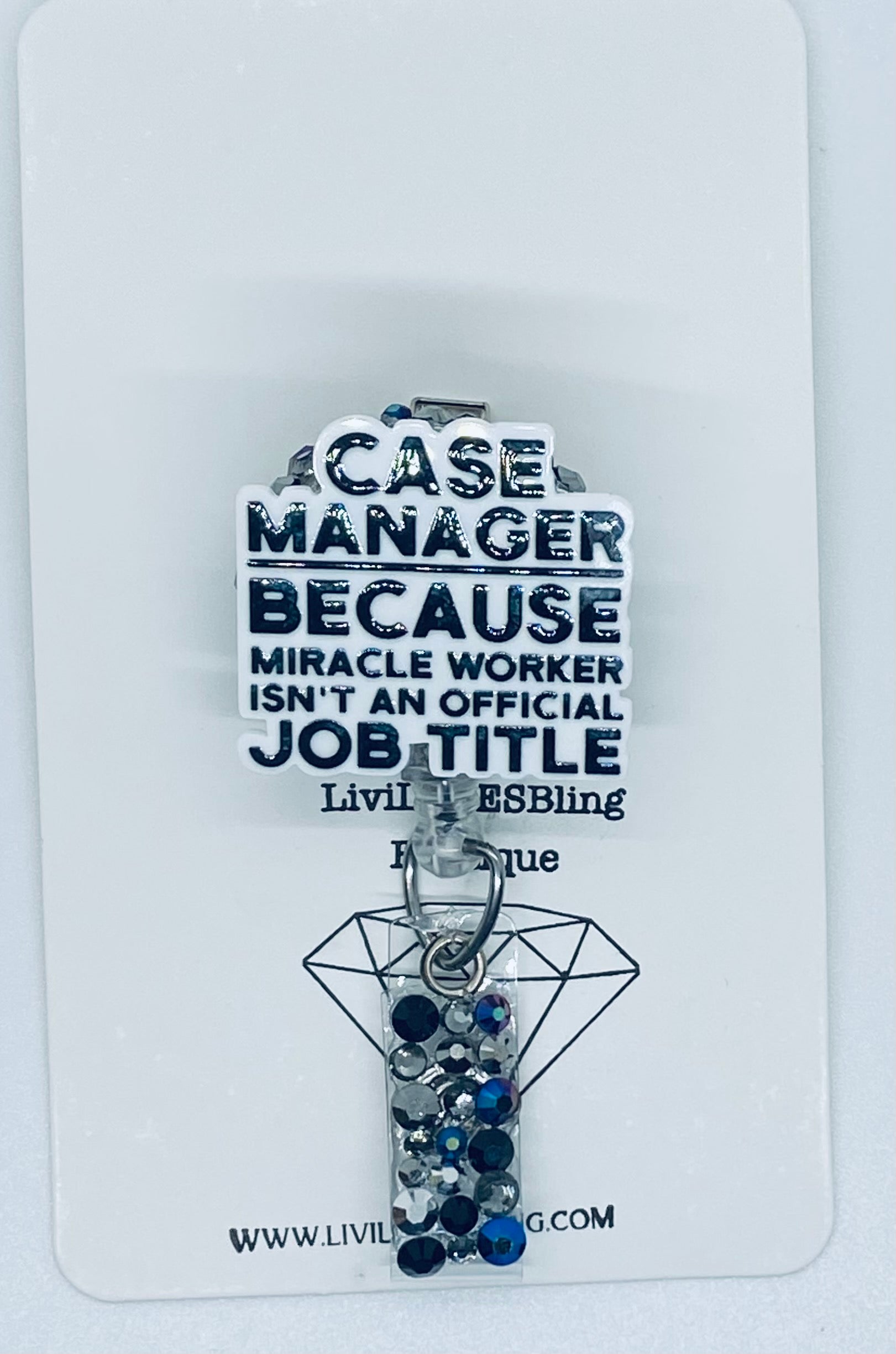 Case Manager Badge Reel, Because Miracle Worker Isn't A Job Title