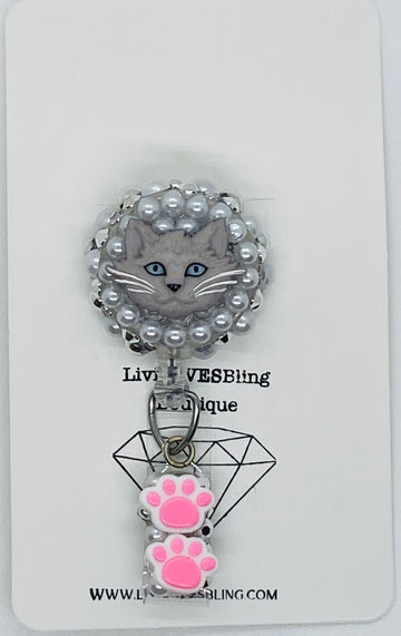 Cat Badge Reel